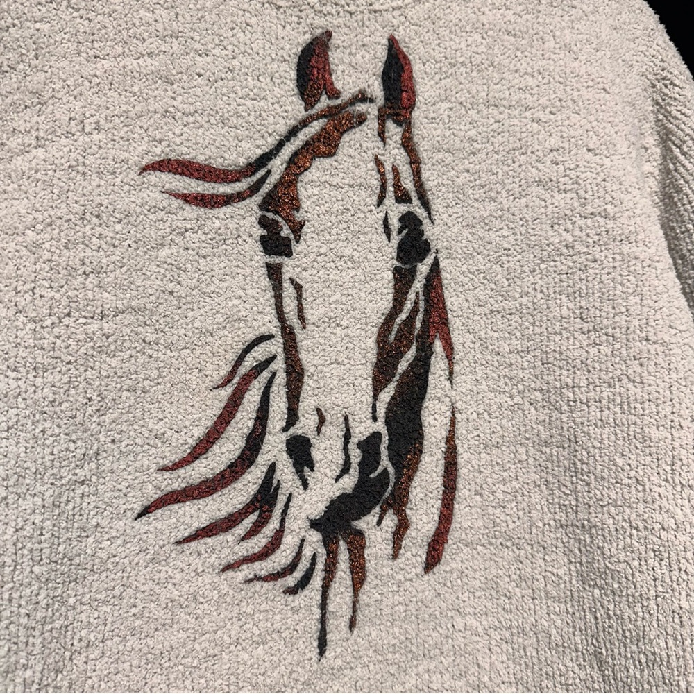 COLORADO CLOTHING Horse Sweater Westerncore Cabincore Equestrian Knit - Picture 3 of 7